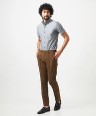 MNLJC14230 MICHEL KLEIN HOMME(ミッシェルクラン オム) イージーケアスラックスパンツ ブラウン