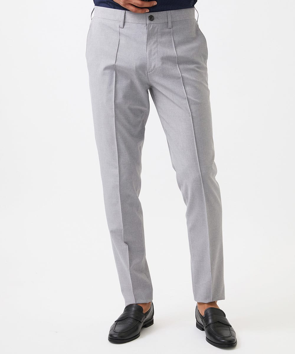 MNLJC14230 MICHEL KLEIN HOMME(ミッシェルクラン オム) イージーケアスラックスパンツ ライトグレー