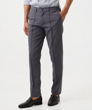 MNLJC14230 MICHEL KLEIN HOMME(ミッシェルクラン オム) イージーケアスラックスパンツ ダークグレー