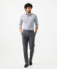 MNLJC14230 MICHEL KLEIN HOMME(ミッシェルクラン オム) イージーケアスラックスパンツ ダークグレー