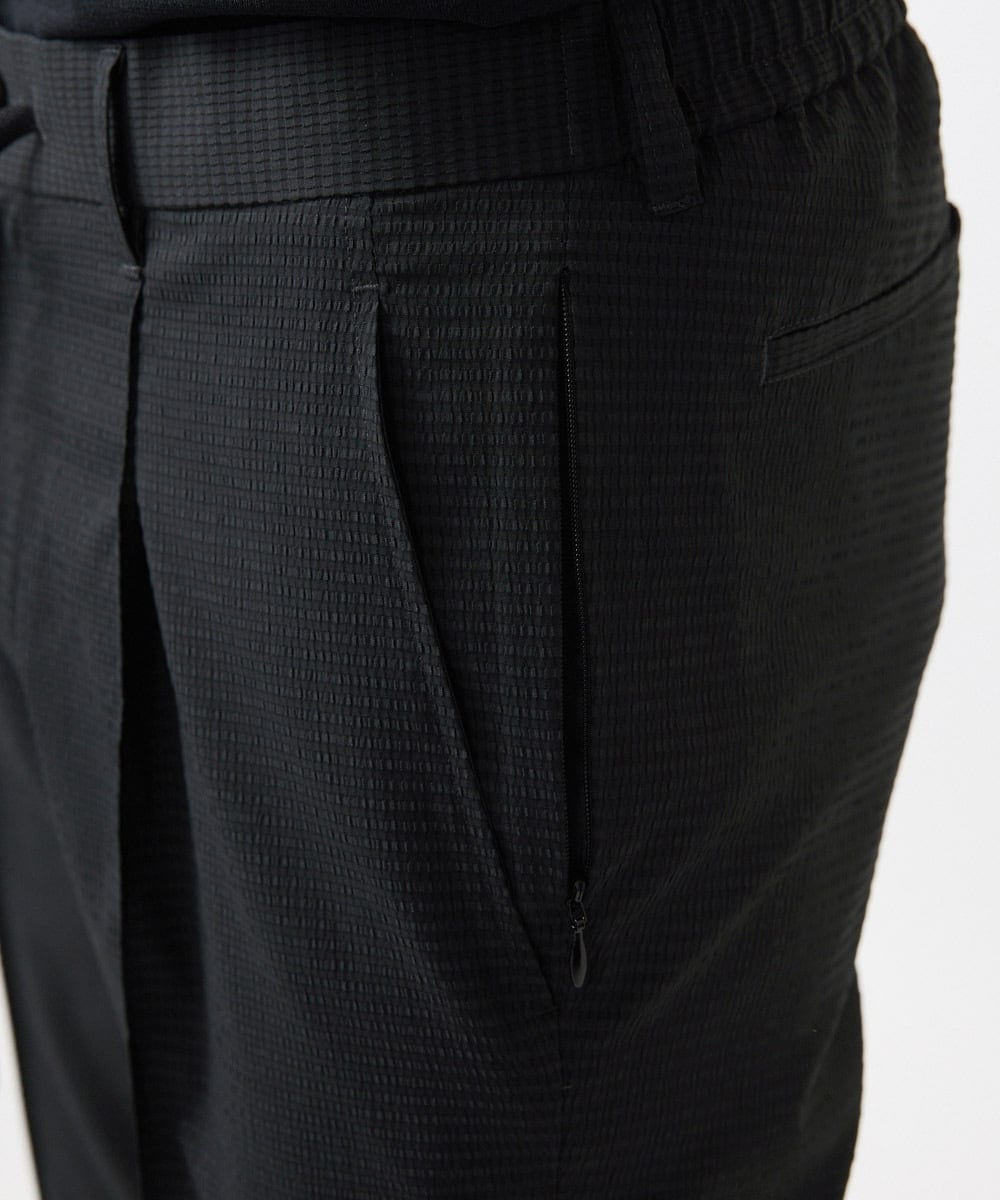 MNLJC63250 MICHEL KLEIN HOMME(ミッシェルクラン オム) ワンタックイージーパンツ ブラック