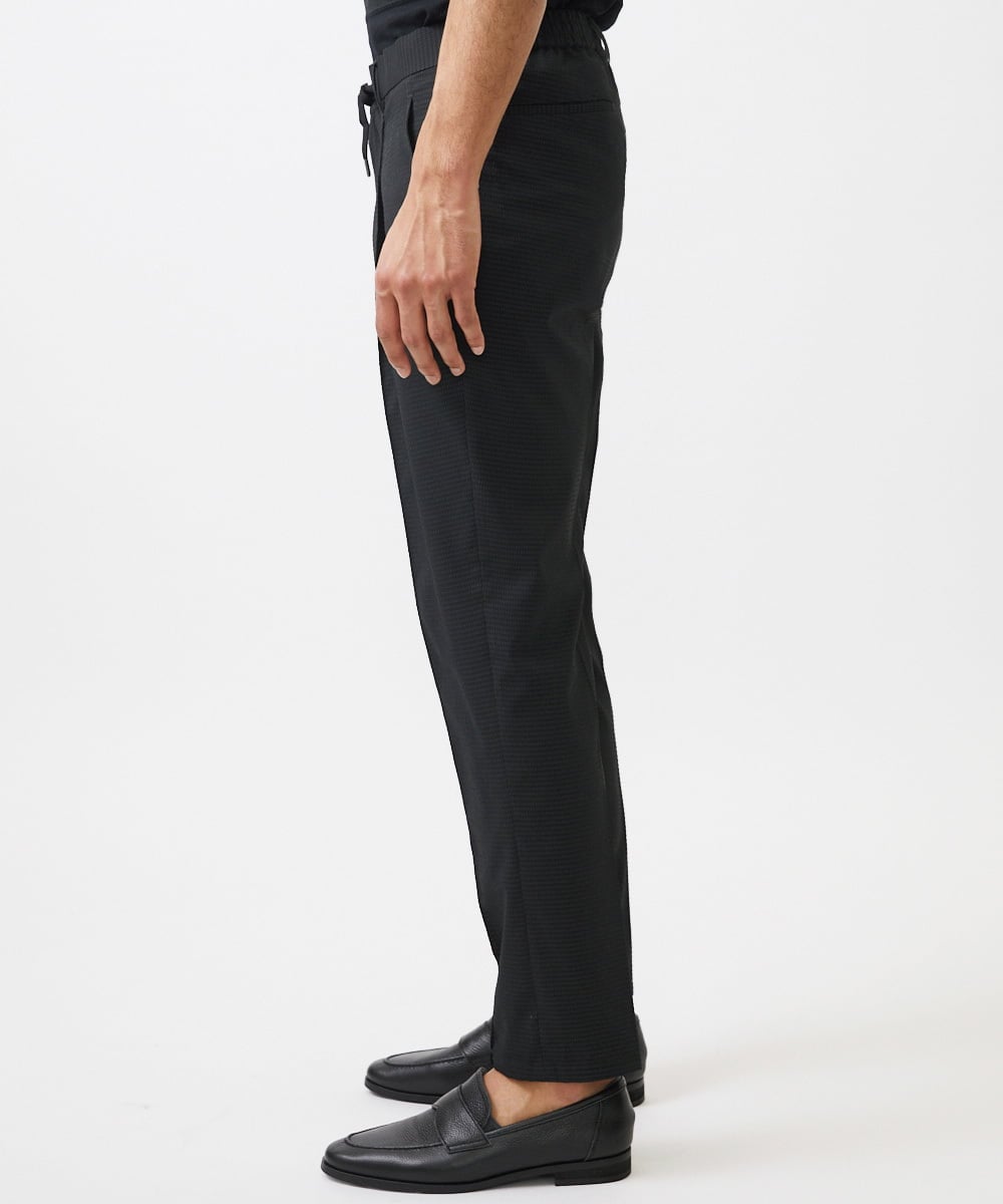 MNLJC63250 MICHEL KLEIN HOMME(ミッシェルクラン オム) ワンタックイージーパンツ ブラック