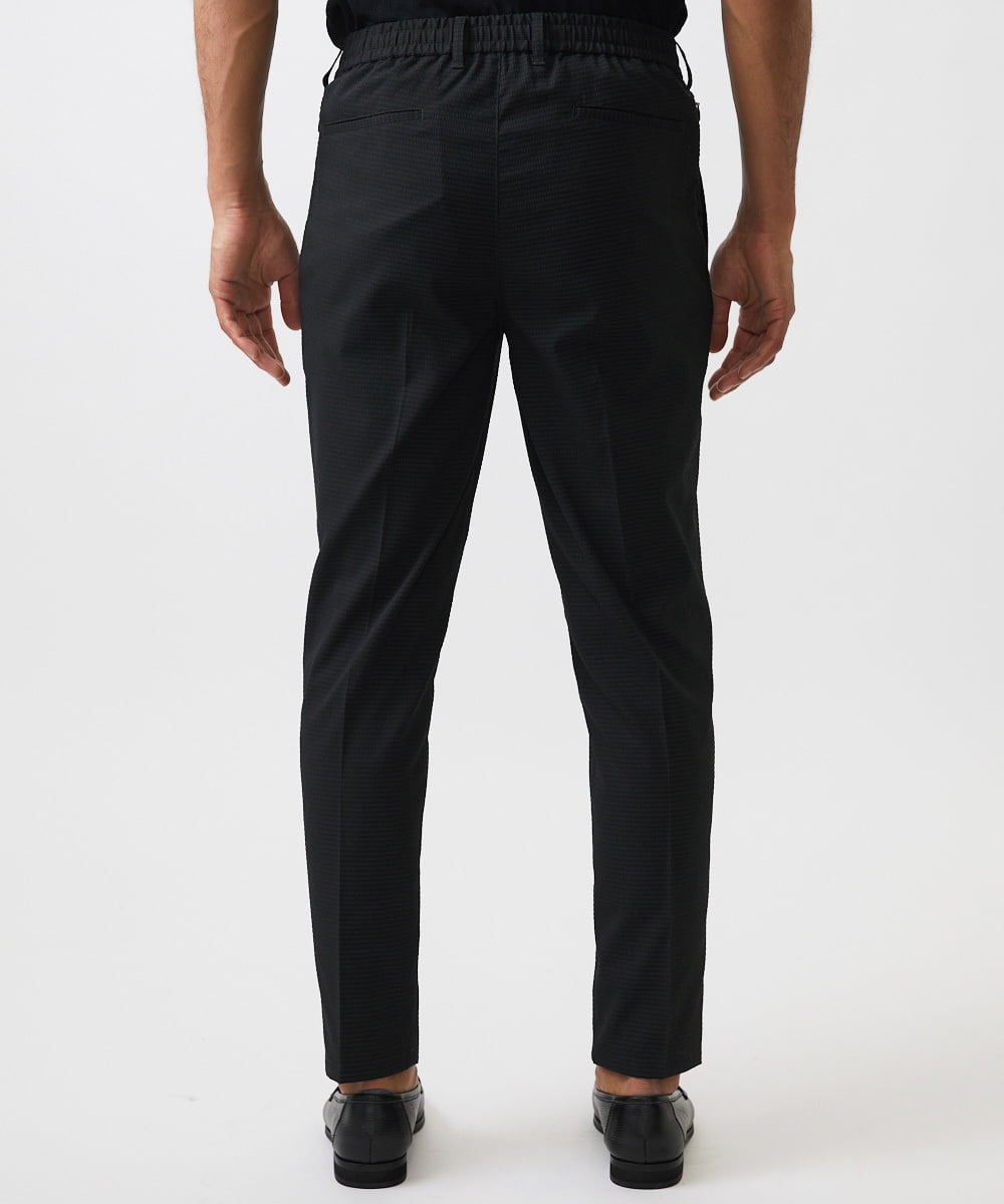 MNLJC63250 MICHEL KLEIN HOMME(ミッシェルクラン オム) ワンタックイージーパンツ ブラック