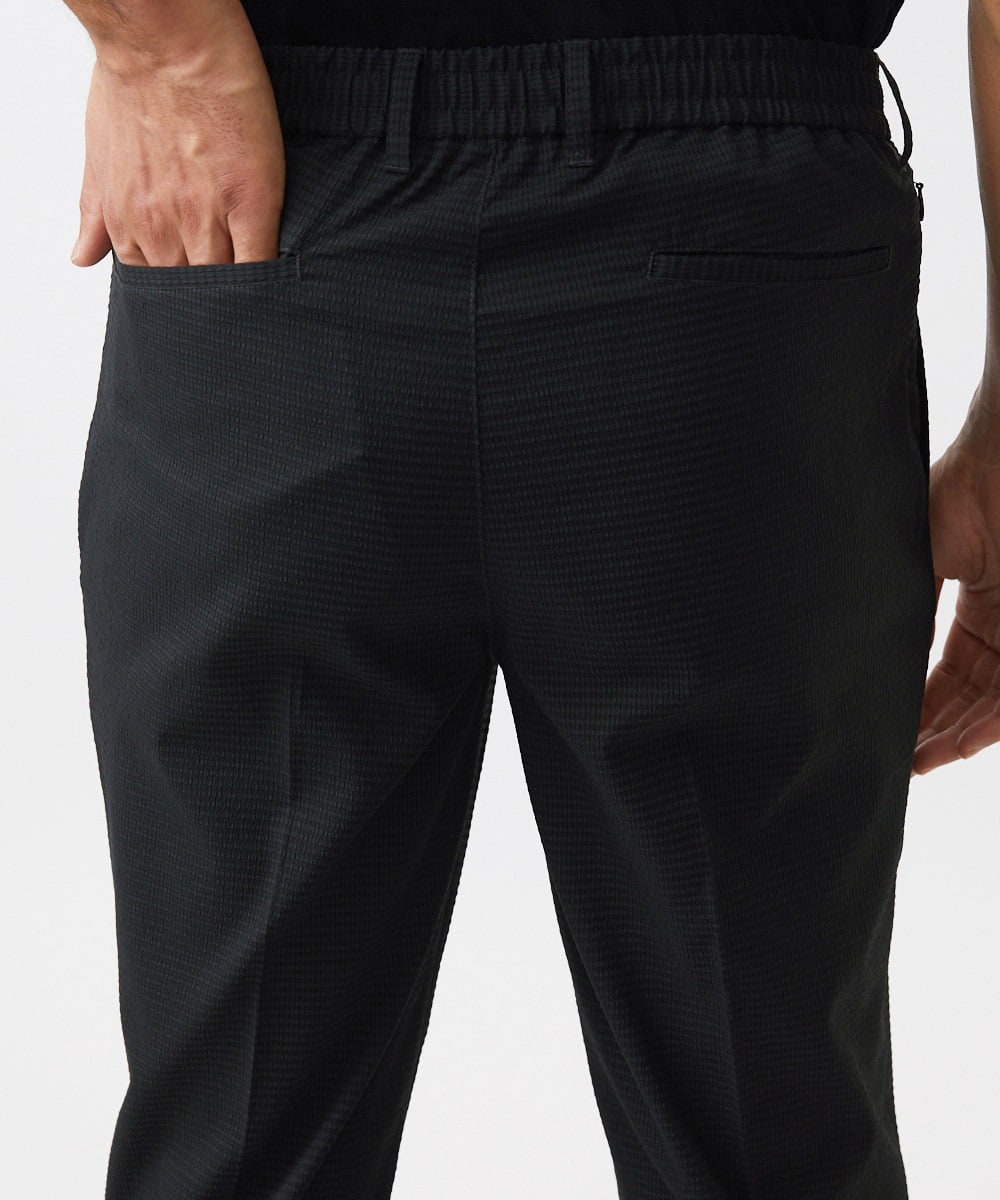 MNLJC63250 MICHEL KLEIN HOMME(ミッシェルクラン オム) ワンタックイージーパンツ ブラック