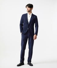 MNLJF01230 MICHEL KLEIN HOMME(ミッシェルクラン オム) 【セットアップ】トリコットメッシュスラックスジャケット ネイビー