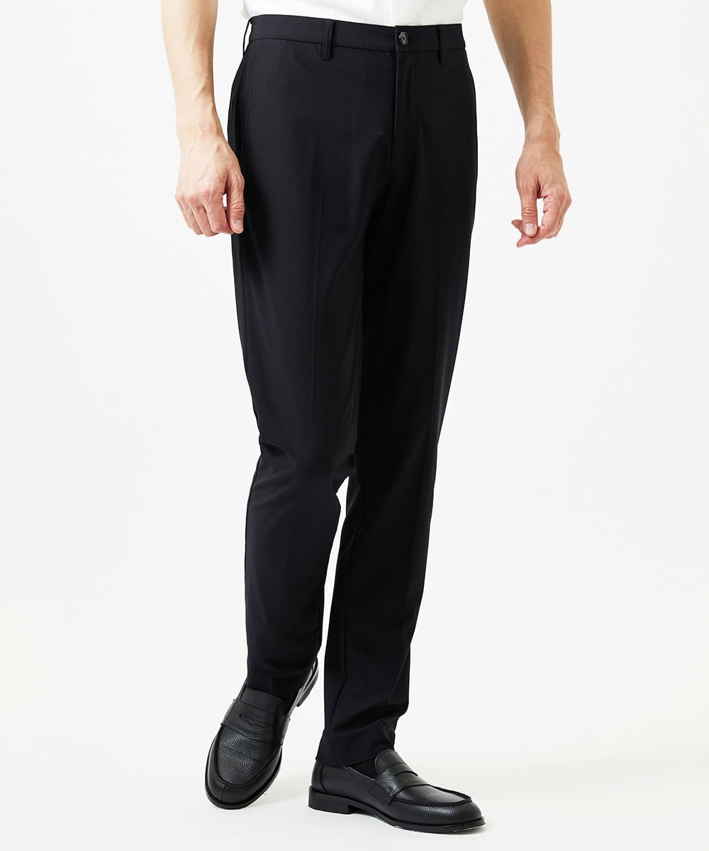 MNLJF01230 MICHEL KLEIN HOMME(ミッシェルクラン オム) 【セットアップ】トリコットメッシュスラックスジャケット ブラック