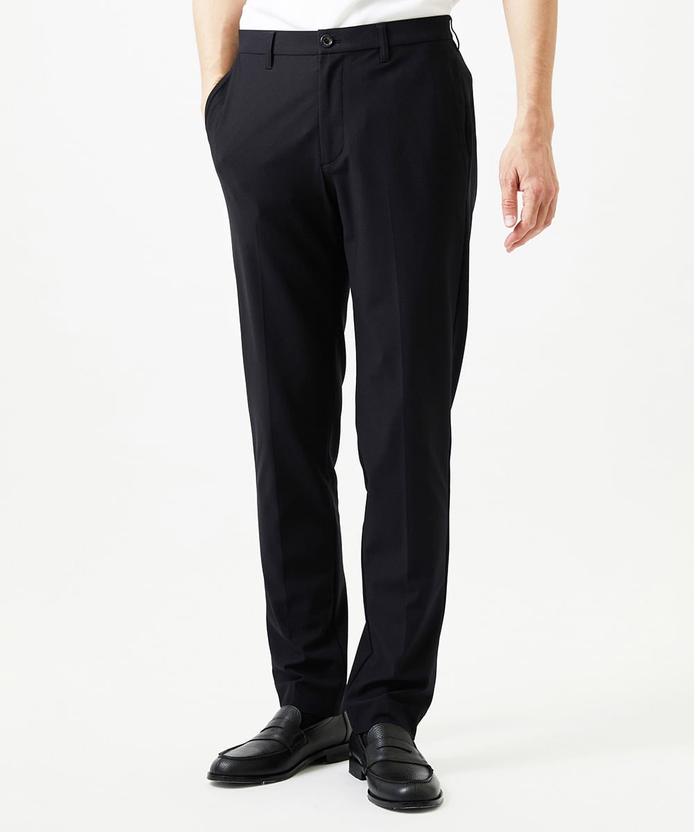 MNLJF01230 MICHEL KLEIN HOMME(ミッシェルクラン オム) 【セットアップ】トリコットメッシュスラックスジャケット ブラック