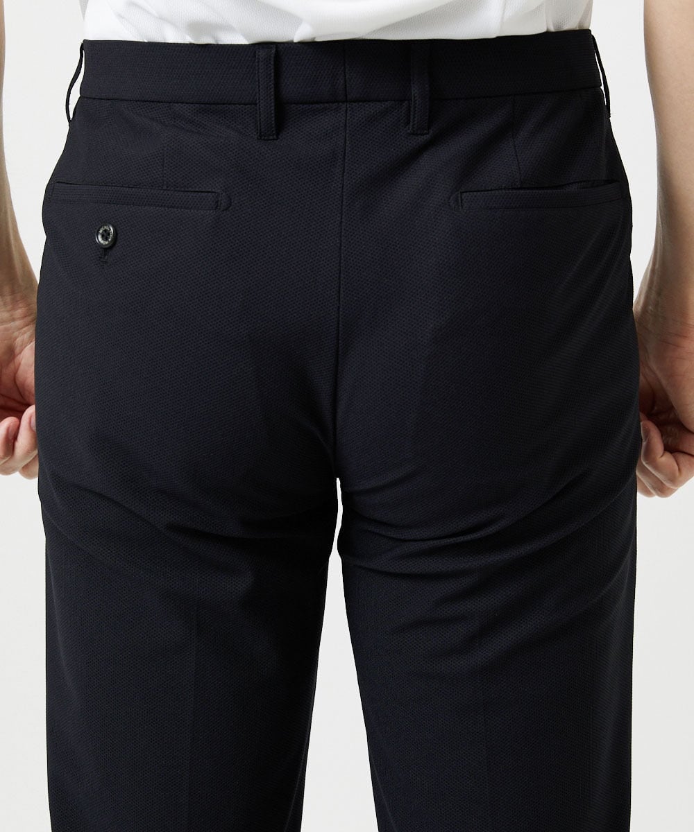 MNLJF01230 MICHEL KLEIN HOMME(ミッシェルクラン オム) 【セットアップ】トリコットメッシュスラックスジャケット ブラック