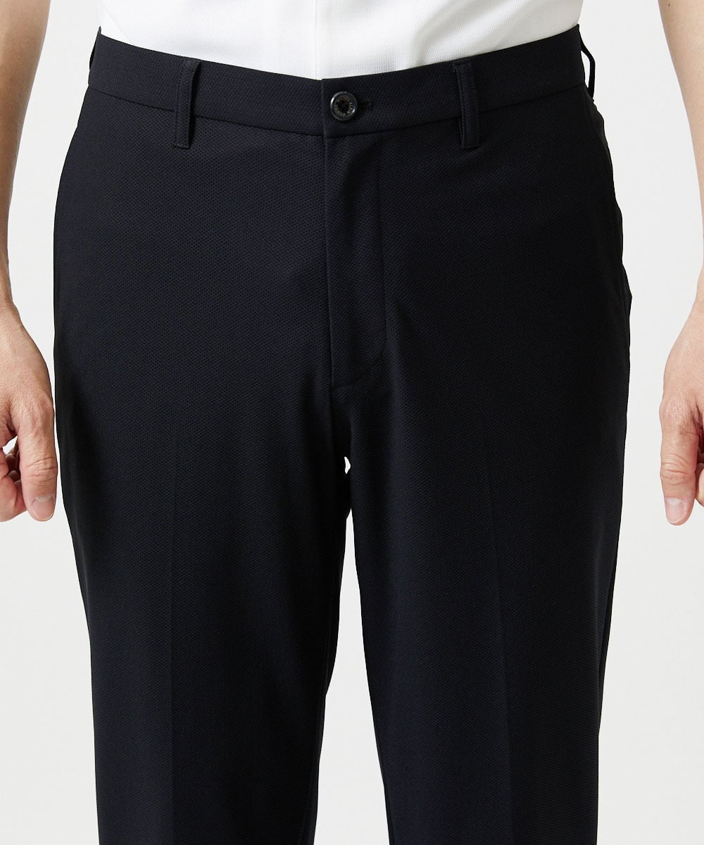 MNLJF01230 MICHEL KLEIN HOMME(ミッシェルクラン オム) 【セットアップ】トリコットメッシュスラックスジャケット ブラック