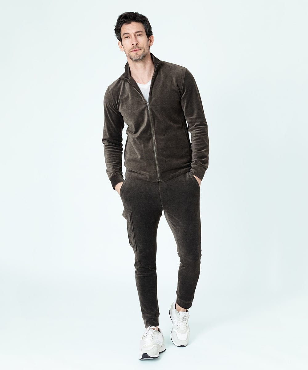 MNLJS07210 MICHEL KLEIN HOMME(ミッシェルクラン オム) ベロアカーゴパンツ ベージュ(84)