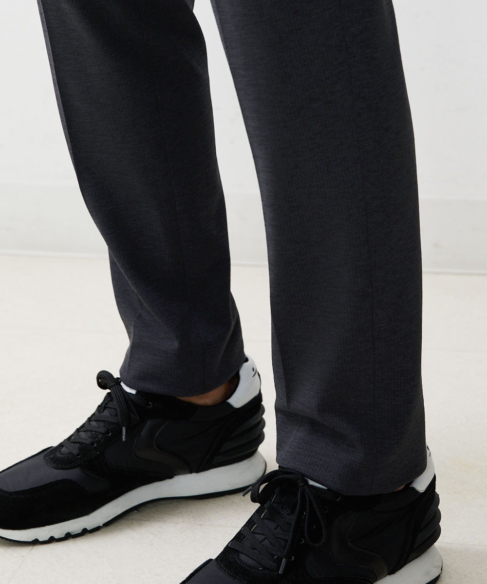 MNLJS14190 MICHEL KLEIN HOMME(ミッシェルクラン オム) 【2023年秋モデル】メッシュストレッチスラックスパンツ ダークグレー(93)