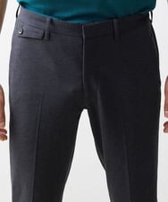 MNLJS14190 MICHEL KLEIN HOMME(ミッシェルクラン オム) 【2023年秋モデル】メッシュストレッチスラックスパンツ ダークグレー(93)