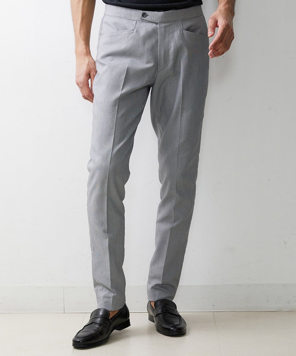 MNLJS38250 MICHEL KLEIN HOMME(ミッシェルクラン オム) スリムテーパードスラックスパンツ グレー(92)