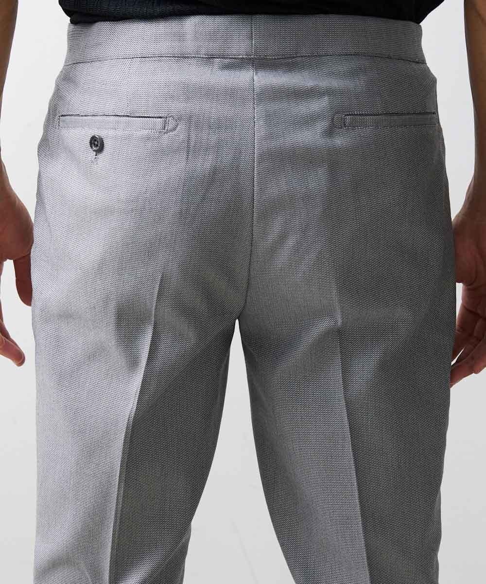 MNLJS38250 MICHEL KLEIN HOMME(ミッシェルクラン オム) スリムテーパードスラックスパンツ グレー(92)