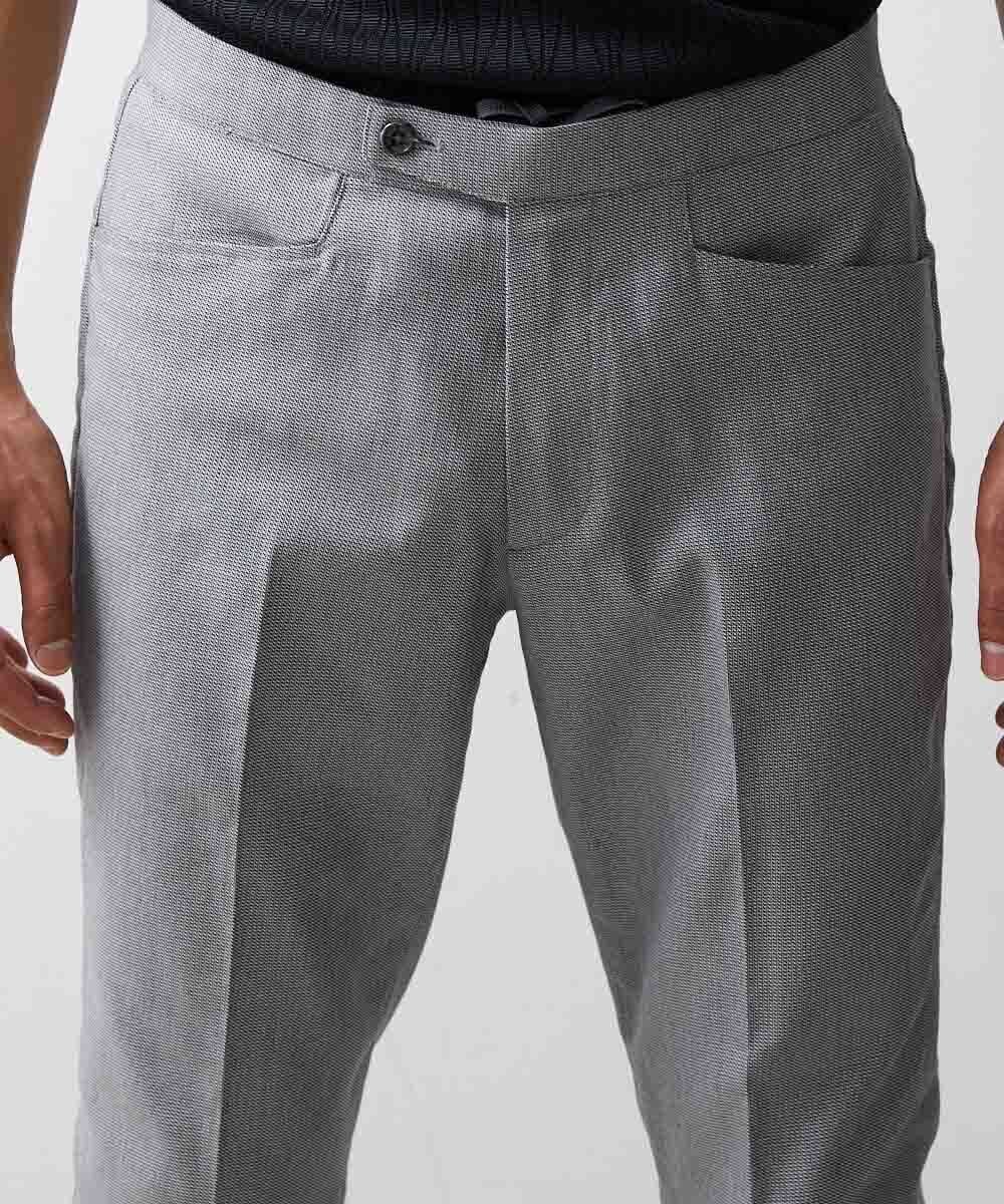MNLJS38250 MICHEL KLEIN HOMME(ミッシェルクラン オム) スリムテーパードスラックスパンツ グレー(92)