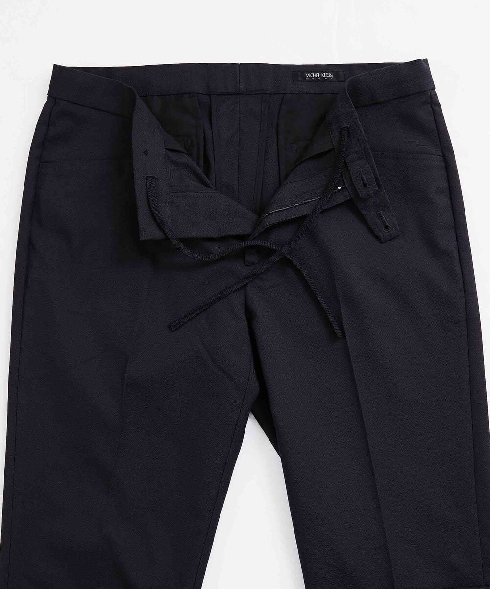 MNLJS38250 MICHEL KLEIN HOMME(ミッシェルクラン オム) スリムテーパードスラックスパンツ ブラック(94)