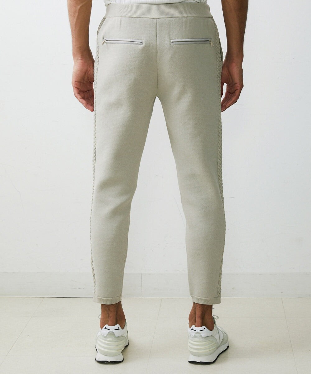 MNLJS46190 MICHEL KLEIN HOMME(ミッシェルクラン オム) 【2023年秋モデル】ニットジョガーパンツ ベージュ(82)