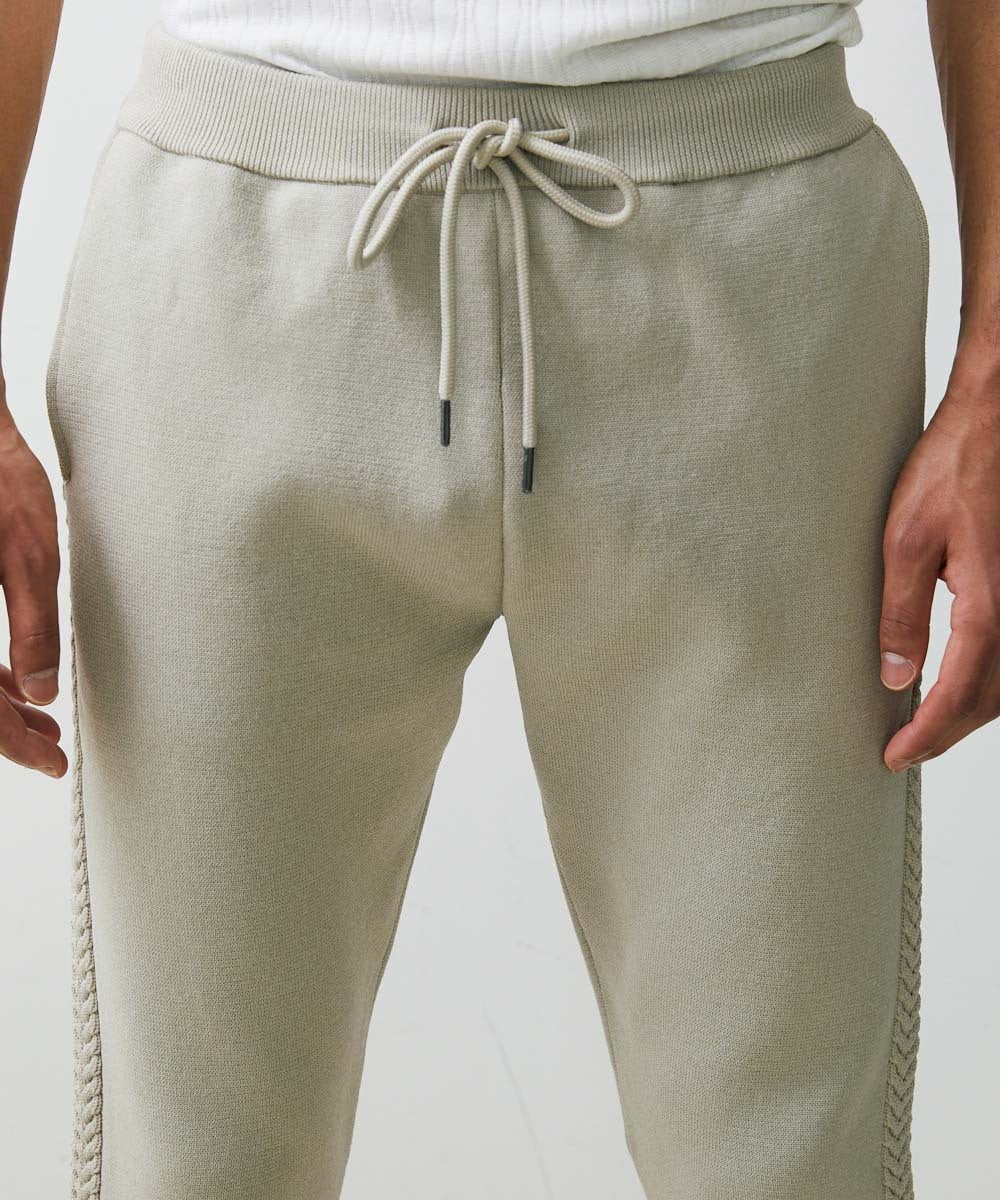 MNLJS46190 MICHEL KLEIN HOMME(ミッシェルクラン オム) 【2023年秋モデル】ニットジョガーパンツ ベージュ(82)
