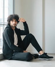 MNLJS46190 MICHEL KLEIN HOMME(ミッシェルクラン オム) 【2023年秋モデル】ニットジョガーパンツ ブラック(94)