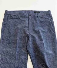 MNLJX10230 MICHEL KLEIN HOMME(ミッシェルクラン オム) メッシュプリントスラックスパンツ ブルー