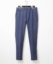 MNLJX10230 MICHEL KLEIN HOMME(ミッシェルクラン オム) メッシュプリントスラックスパンツ ブルー