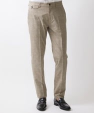 MNLJX10230 MICHEL KLEIN HOMME(ミッシェルクラン オム) メッシュプリントスラックスパンツ ベージュ