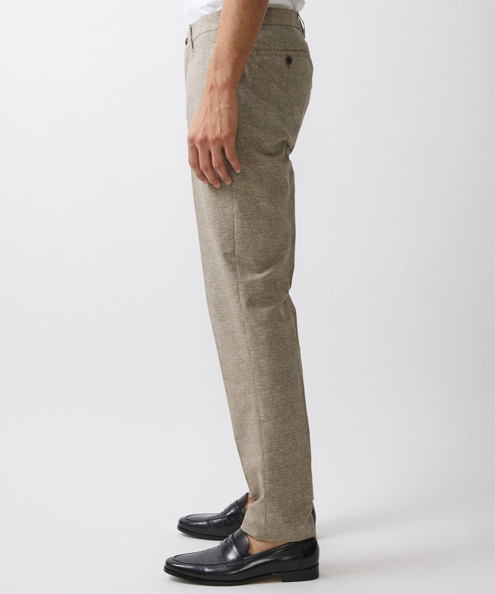 MNLJX10230 MICHEL KLEIN HOMME(ミッシェルクラン オム) メッシュプリントスラックスパンツ ベージュ