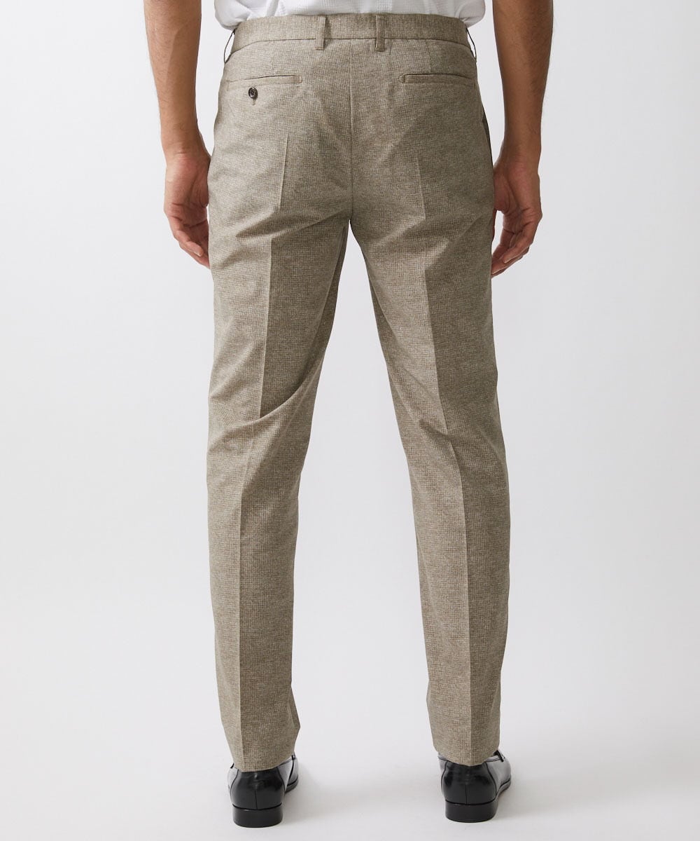 MNLJX10230 MICHEL KLEIN HOMME(ミッシェルクラン オム) メッシュプリントスラックスパンツ ベージュ