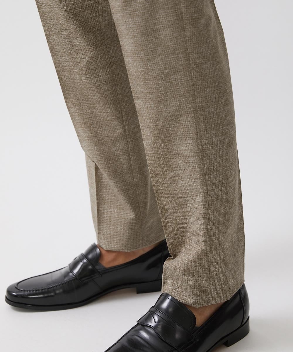 MNLJX10230 MICHEL KLEIN HOMME(ミッシェルクラン オム) メッシュプリントスラックスパンツ ベージュ