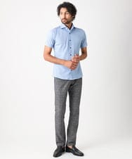 MNLJX11230 MICHEL KLEIN HOMME(ミッシェルクラン オム) メッシュプリントファイブポケットパンツ ダークグレー