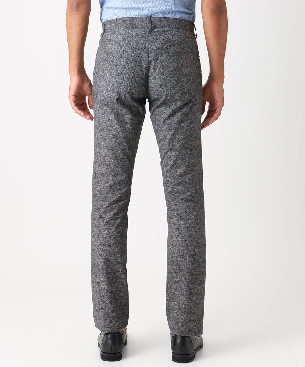 MNLJX11230 MICHEL KLEIN HOMME(ミッシェルクラン オム) メッシュプリントファイブポケットパンツ ダークグレー