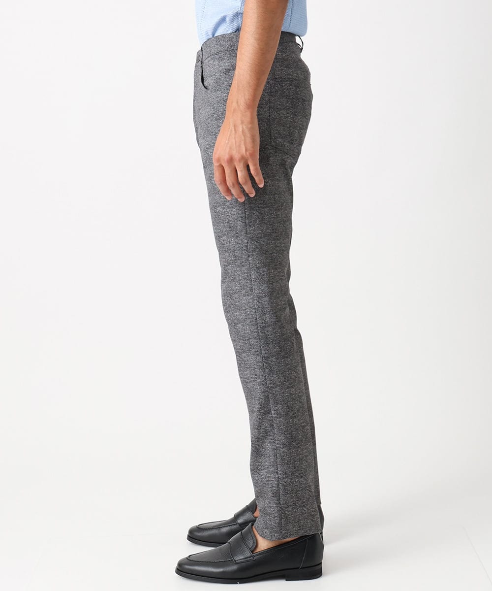 MNLJX11230 MICHEL KLEIN HOMME(ミッシェルクラン オム) メッシュプリントファイブポケットパンツ ダークグレー
