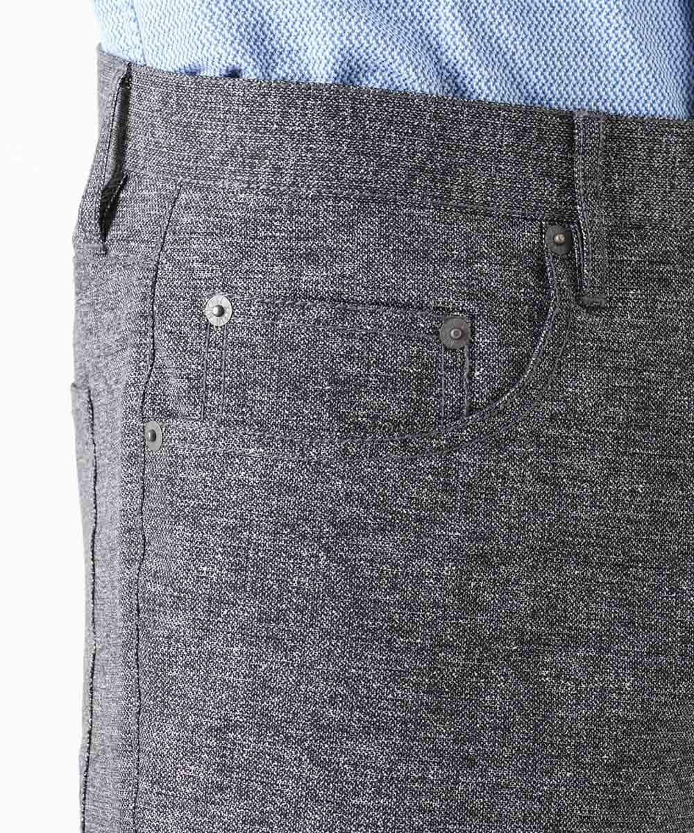 MNLJX11230 MICHEL KLEIN HOMME(ミッシェルクラン オム) メッシュプリントファイブポケットパンツ ダークグレー