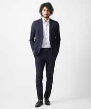 MNLJX31190 MICHEL KLEIN HOMME(ミッシェルクラン オム) ストレッチスラックスパンツ セットアップ ネイビー