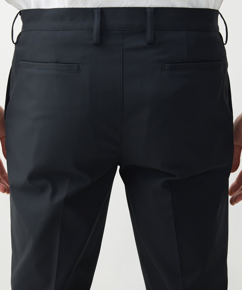 MNLJX51200 MICHEL KLEIN HOMME(ミッシェルクラン オム) ストレッチスラックスパンツ ブラック