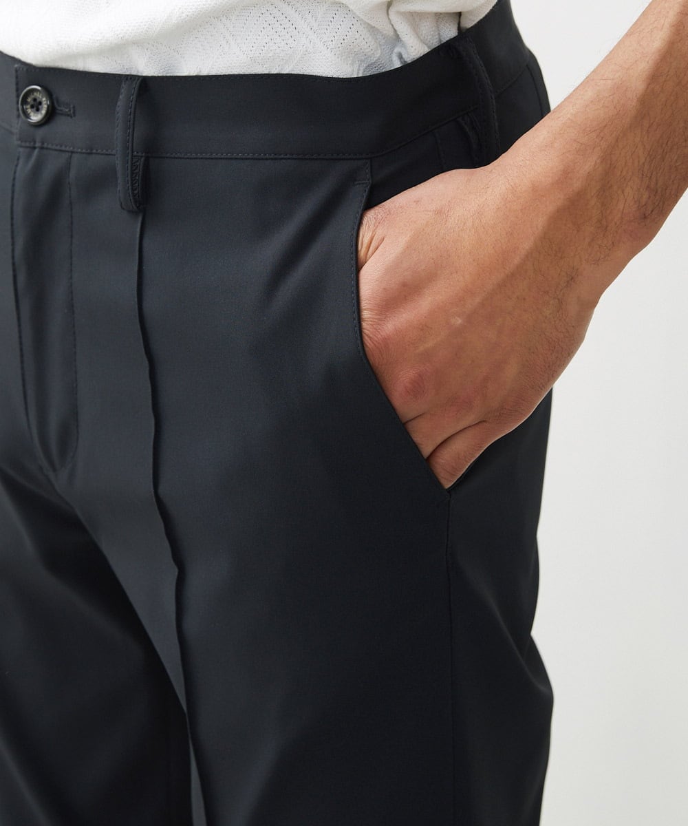 MNLJX51200 MICHEL KLEIN HOMME(ミッシェルクラン オム) ストレッチスラックスパンツ ブラック