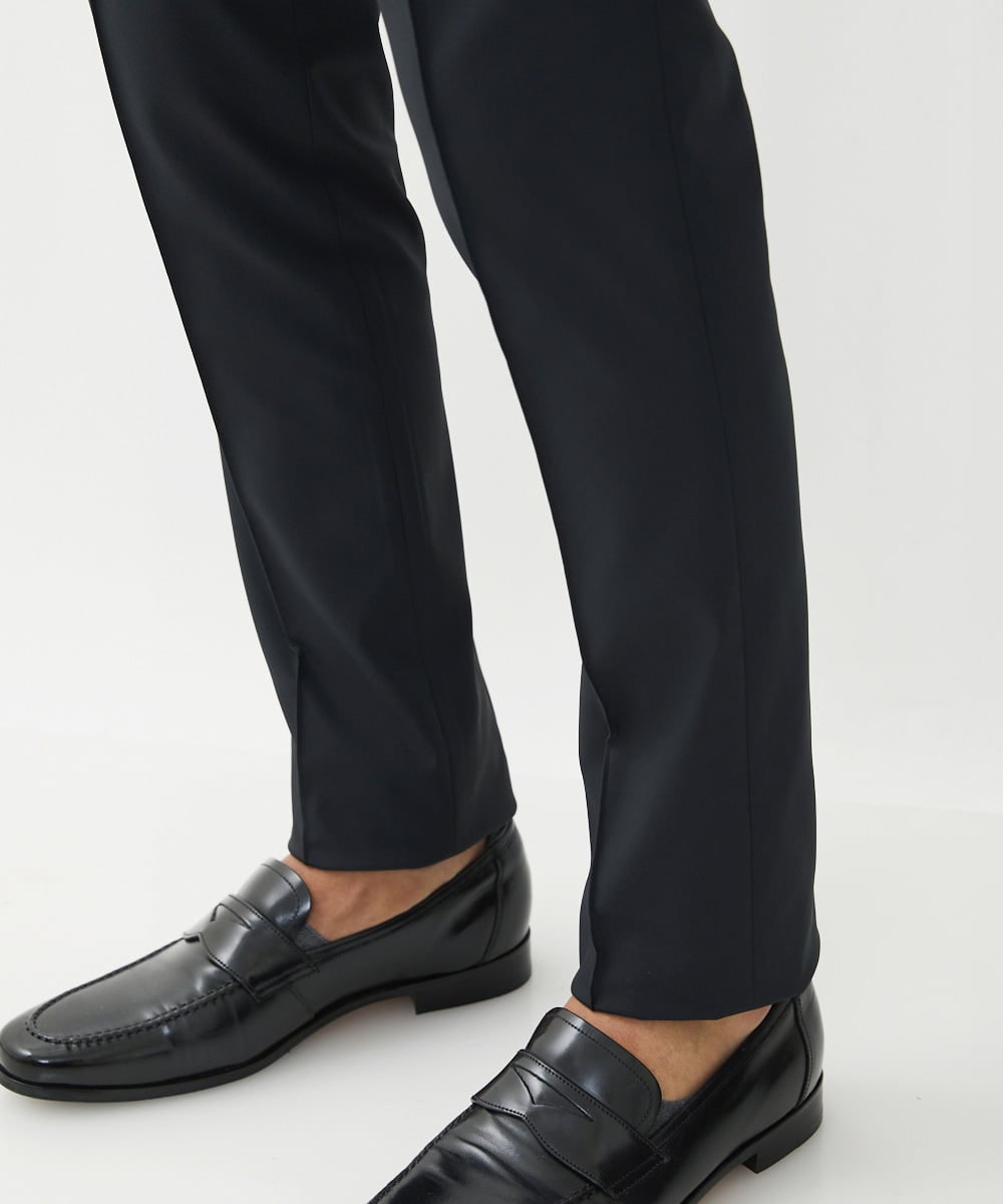 MNLJX51200 MICHEL KLEIN HOMME(ミッシェルクラン オム) ストレッチスラックスパンツ ブラック