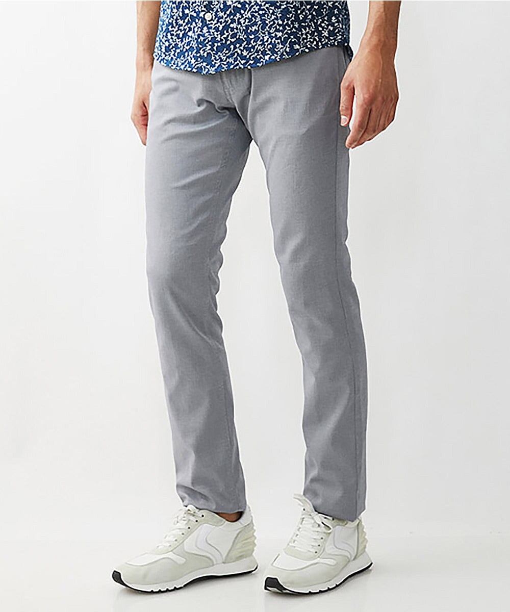 MNLJX65230 MICHEL KLEIN HOMME(ミッシェルクラン オム) ベーシックファイブポケットパンツ グレー