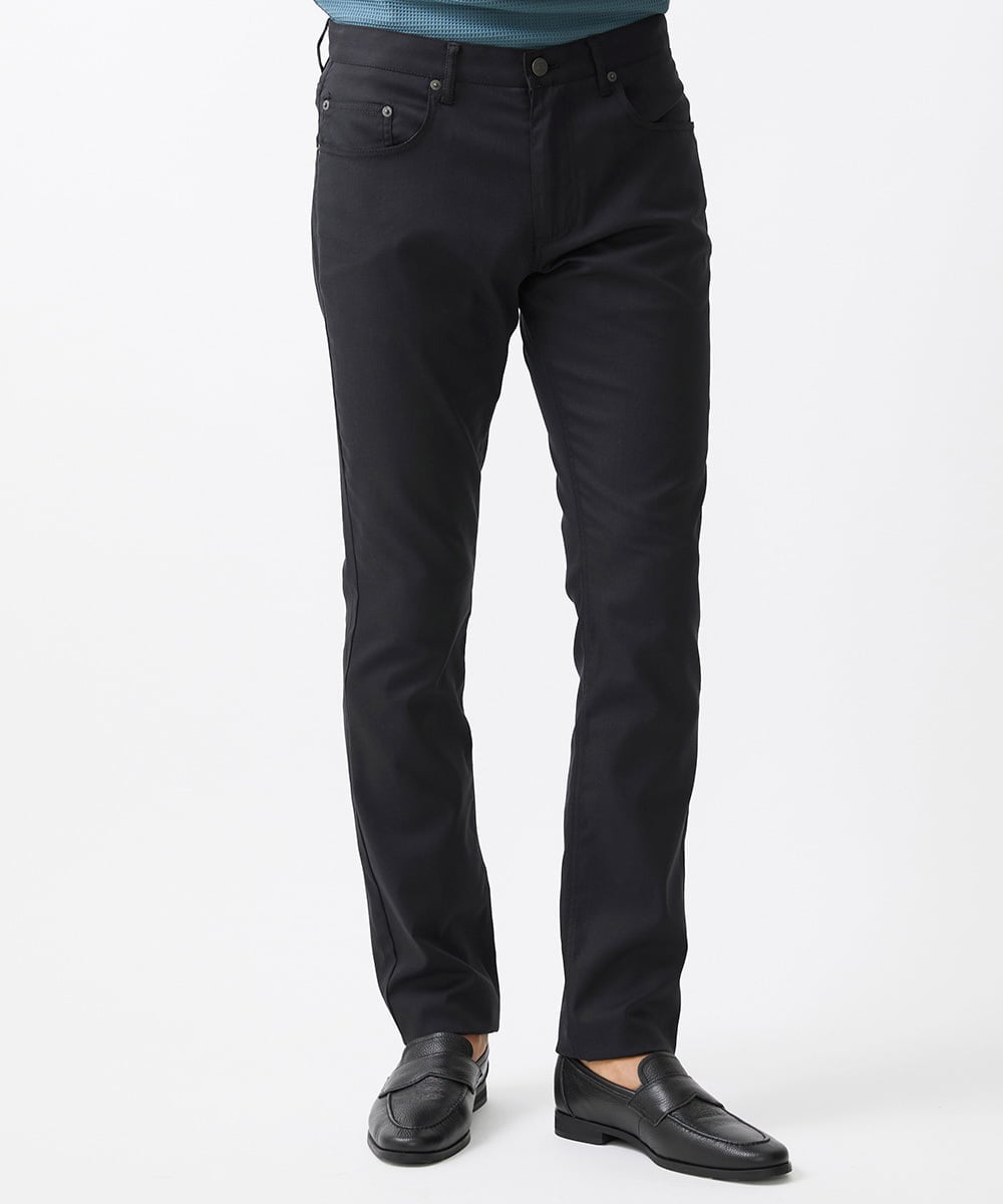 MNLJX65230 MICHEL KLEIN HOMME(ミッシェルクラン オム) ベーシックファイブポケットパンツ ブラック