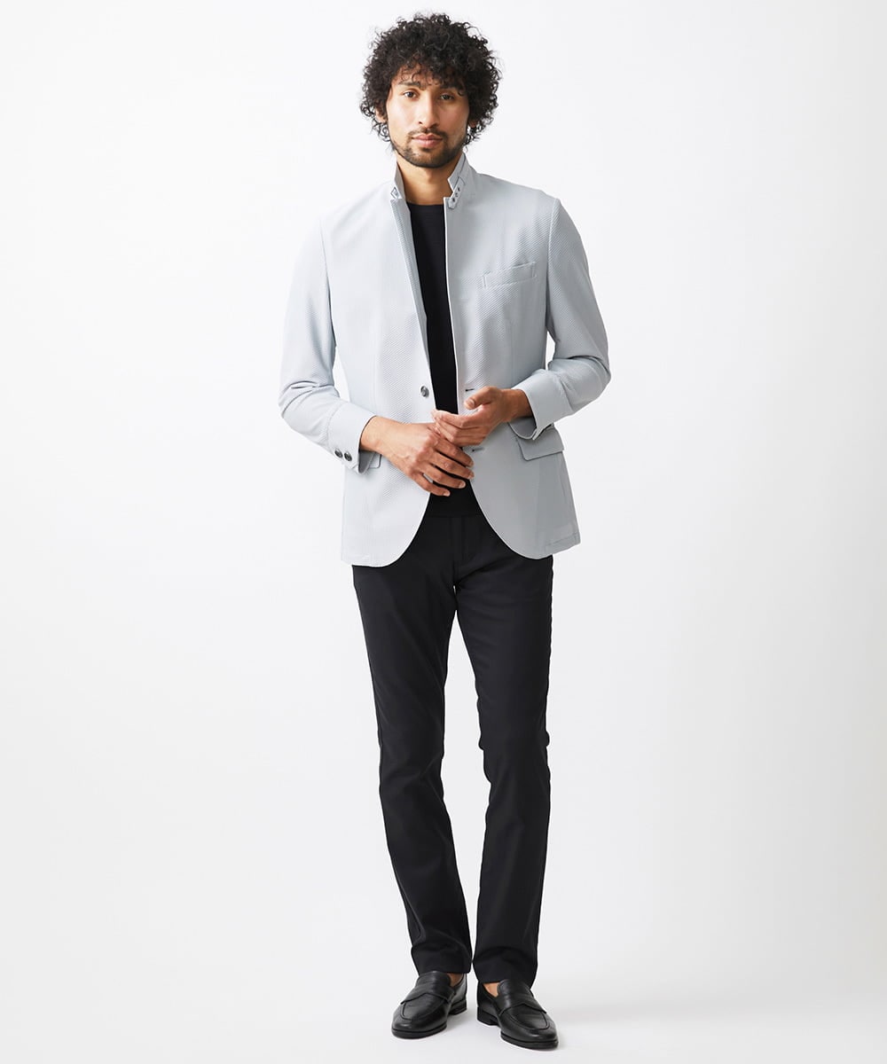 MNLJX65230 MICHEL KLEIN HOMME(ミッシェルクラン オム) ベーシックファイブポケットパンツ ブラック