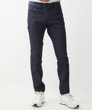 MNLTA50170 MICHEL KLEIN HOMME(ミッシェルクラン オム) プレビアシャンブレー5ポケットパンツ 撥水 ネイビー(57)