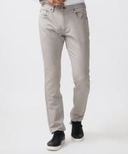 MNLTB50170 MICHEL KLEIN HOMME(ミッシェルクラン オム) プレビアシャンブレー5ポケットパンツ 撥水 ベージュ