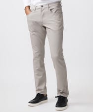 MNLTB50170 MICHEL KLEIN HOMME(ミッシェルクラン オム) プレビアシャンブレー5ポケットパンツ 撥水 ベージュ