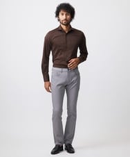 MNLTB50170 MICHEL KLEIN HOMME(ミッシェルクラン オム) プレビアシャンブレー5ポケットパンツ 撥水 グレー