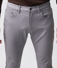 MNLTB50170 MICHEL KLEIN HOMME(ミッシェルクラン オム) プレビアシャンブレー5ポケットパンツ 撥水 グレー