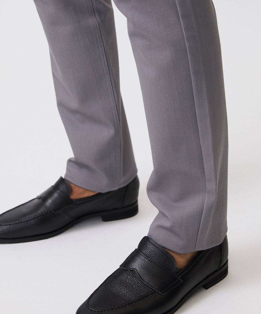 MNLTB50170 MICHEL KLEIN HOMME(ミッシェルクラン オム) プレビアシャンブレー5ポケットパンツ 撥水 グレー