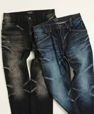 MNLTP21270 MICHEL KLEIN HOMME(ミッシェルクラン オム) ブラックオーシャンデニムパンツ ブラック