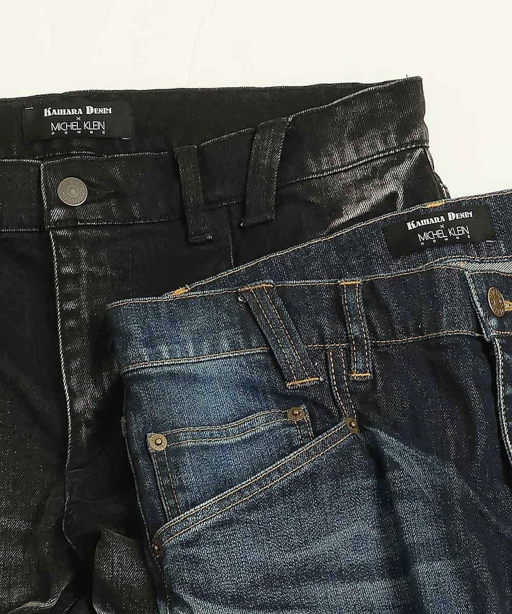 MNLTP21270 MICHEL KLEIN HOMME(ミッシェルクラン オム) ブラックオーシャンデニムパンツ ブラック