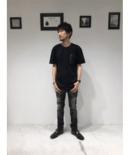 MNLTP21270 MICHEL KLEIN HOMME(ミッシェルクラン オム) ブラックオーシャンデニムパンツ ブラック