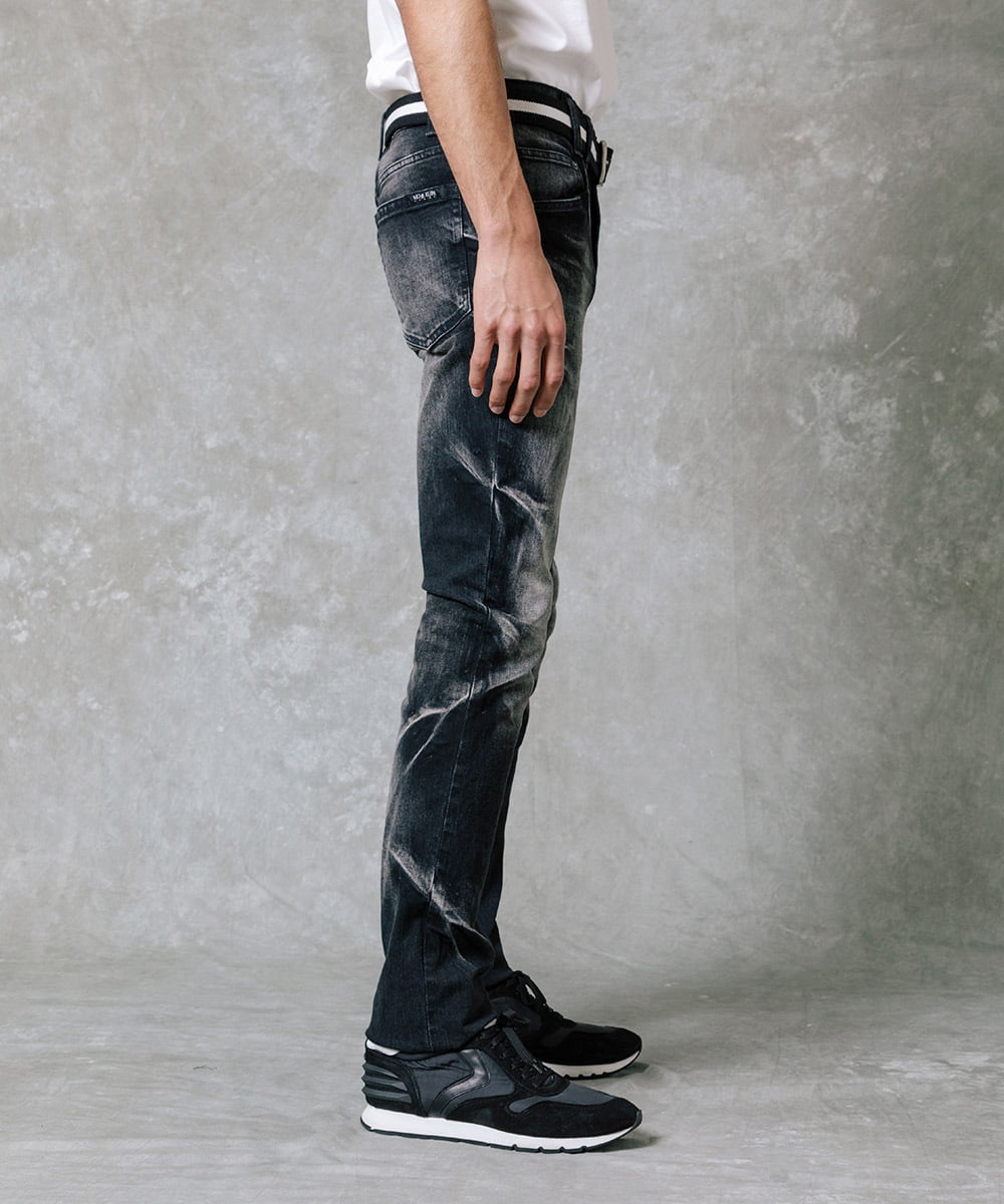 MNLTP21270 MICHEL KLEIN HOMME(ミッシェルクラン オム) ブラックオーシャンデニムパンツ ブラック